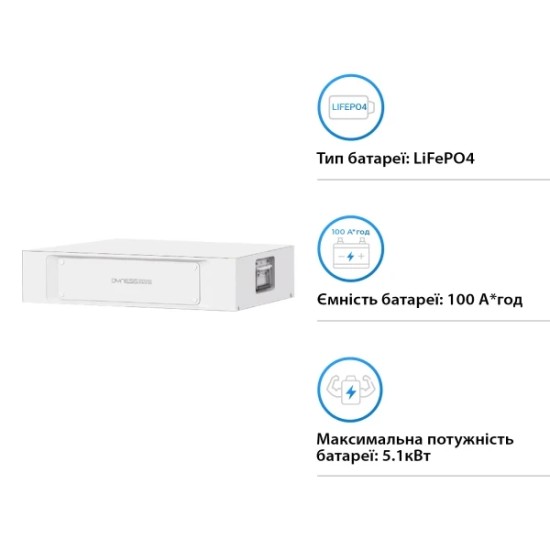 Акумуляторна батарея Dyness Stack100 S51100 5.12KWH 51.2V 100AH